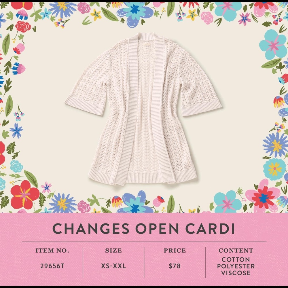Matilda Jane Changes open cardi